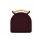 Holland Bar Stool Co 36" Swivel Counter Stool, Black Wrinkle, Nat Back, Canter Bordeaux Seat 83036BZNatMplB005 - alternate 3